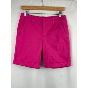 J.Crew Womens 9" Chino Shorts Size 0 Pink Cotton Blend New With Tags